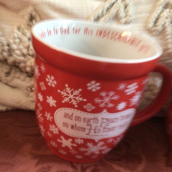 Set of 2 Devotional Mugs in Red and White 14 oz capacity - Picture 10 of 10